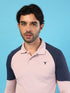 Men Colorblock Slim Fit Polo T-shirt with TECHNO COOL+