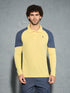 Men Colorblock Slim Fit Polo T-shirt with TECHNO COOL+