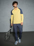 Men Colorblock Slim Fit Polo T-shirt with TECHNO COOL+