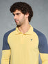 Men Colorblock Slim Fit Polo T-shirt with TECHNO COOL+
