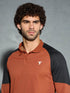 Men Colorblock Slim Fit Polo T-shirt with TECHNO COOL+