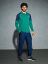 Men Colorblock Slim Fit Polo T-shirt with TECHNO COOL+