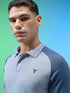 Men Colorblock Slim Fit Polo T-shirt with TECHNO COOL+