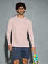 Men Solid Slim Fit Crew Neck T-shirt with TECHNO COOL+