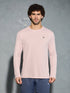 Men Solid Slim Fit Crew Neck T-shirt with TECHNO COOL+