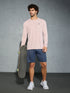 Men Solid Slim Fit Crew Neck T-shirt with TECHNO COOL+