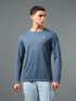 Men Solid Slim Fit Crew Neck T-shirt with TECHNO COOL+
