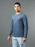 Men Solid Slim Fit Crew Neck T-shirt with TECHNO COOL+