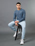 Men Solid Slim Fit Crew Neck T-shirt with TECHNO COOL+