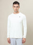 Men Solid Slim Fit Crew Neck T-shirt with TECHNO COOL+