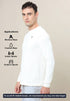 Men Solid Slim Fit Crew Neck T-shirt with TECHNO COOL+