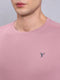 Men Solid Slim Fit Crew Neck T-shirt with TECHNO COOL+