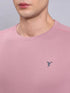 Men Solid Slim Fit Crew Neck T-shirt with TECHNO COOL+