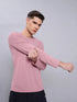 Men Solid Slim Fit Crew Neck T-shirt with TECHNO COOL+