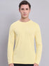 Men Solid Slim Fit Crew Neck T-shirt with TECHNO COOL+