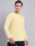 Men Solid Slim Fit Crew Neck T-shirt with TECHNO COOL+