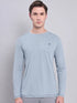 Men Solid Slim Fit Crew Neck T-shirt with TECHNO COOL+