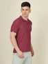 Men Solid Slim Fit Polo T-shirt with MATPIQ