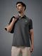 Men Solid Slim Fit Polo T-shirt with MATPIQ
