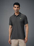 Men Solid Slim Fit Polo T-shirt with MATPIQ