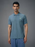 Men Solid Slim Fit Polo T-shirt with MATPIQ