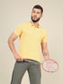 Men Solid Slim Fit Polo T-shirt with MATPIQ