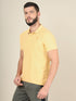 Men Solid Slim Fit Polo T-shirt with MATPIQ