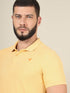 Men Solid Slim Fit Polo T-shirt with MATPIQ