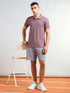 Men Solid Slim Fit Polo T-shirt with MATPIQ