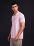 Men Solid Slim Fit Polo T-shirt with MATPIQ