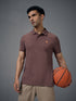 Men Solid Slim Fit Polo T-shirt with MATPIQ