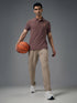 Men Solid Slim Fit Polo T-shirt with MATPIQ