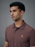 Men Solid Slim Fit Polo T-shirt with MATPIQ