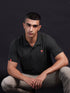 Men Solid Slim Fit Polo T-shirt with MATPIQ