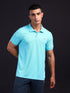 Men Solid Slim Fit Polo T-shirt with MATPIQ