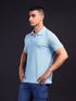 Men Solid Slim Fit Polo T-shirt with MATPIQ