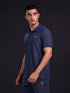 Men Solid Slim Fit Polo T-shirt with MATPIQ