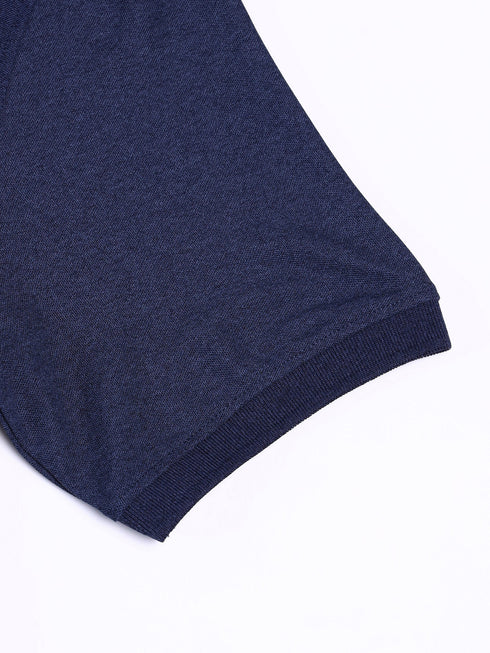 Men Solid Slim Fit Polo T-shirt with MATPIQ