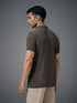 Men Solid Slim Fit Polo T-shirt with MATPIQ