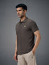 Men Solid Slim Fit Polo T-shirt with MATPIQ