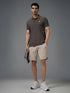 Men Solid Slim Fit Polo T-shirt with MATPIQ