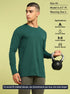 Men Solid Slim Fit Round Neck Sports T-shirt with COTFLEX