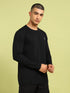 Men Solid Slim Fit Round Neck Sports T-shirt with COTFLEX