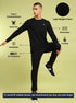 Men Solid Slim Fit Round Neck Sports T-shirt with COTFLEX