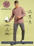 Men Solid Slim Fit Round Neck Sports T-shirt with COTFLEX