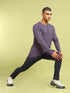 Men Solid Slim Fit Round Neck Sports T-shirt with COTFLEX