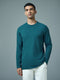 Men Solid Slim Fit Round Neck Sports T-shirt with COTFLEX