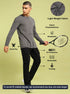 Men Solid Slim Fit Round Neck Sports T-shirt with COTFLEX