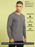 Men Solid Slim Fit Round Neck Sports T-shirt with COTFLEX