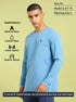 Men Solid Slim Fit Round Neck Sports T-shirt with COTFLEX